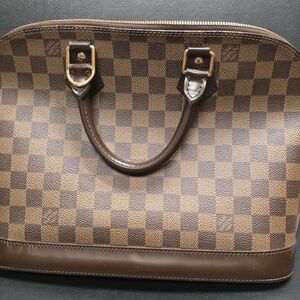 Louis Vuitton Alma Handbag Damier Ebene Brown France